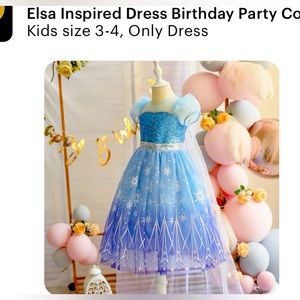 ❄️Elsa inspired dress 3-4t❄️
